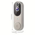 Wireless Video Doorbell, 1080 Security Camera, Night Vision, Intelligent Two-Way Voice, Real-Time Video, Battery Charging, Suitable for Home And Commercial Security Cameras, 2.4G Wifi AI Human Body Detection, Boxing Day for Home Security Doorbell