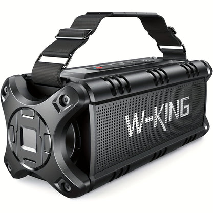 W-KING 50W Loud Outdoor Bluetooth Speaker IPX6 Waterproof with Deep Bass, NFC, Reverse Charging, TF Card & AUX – Portable Party & Home Speaker Canada