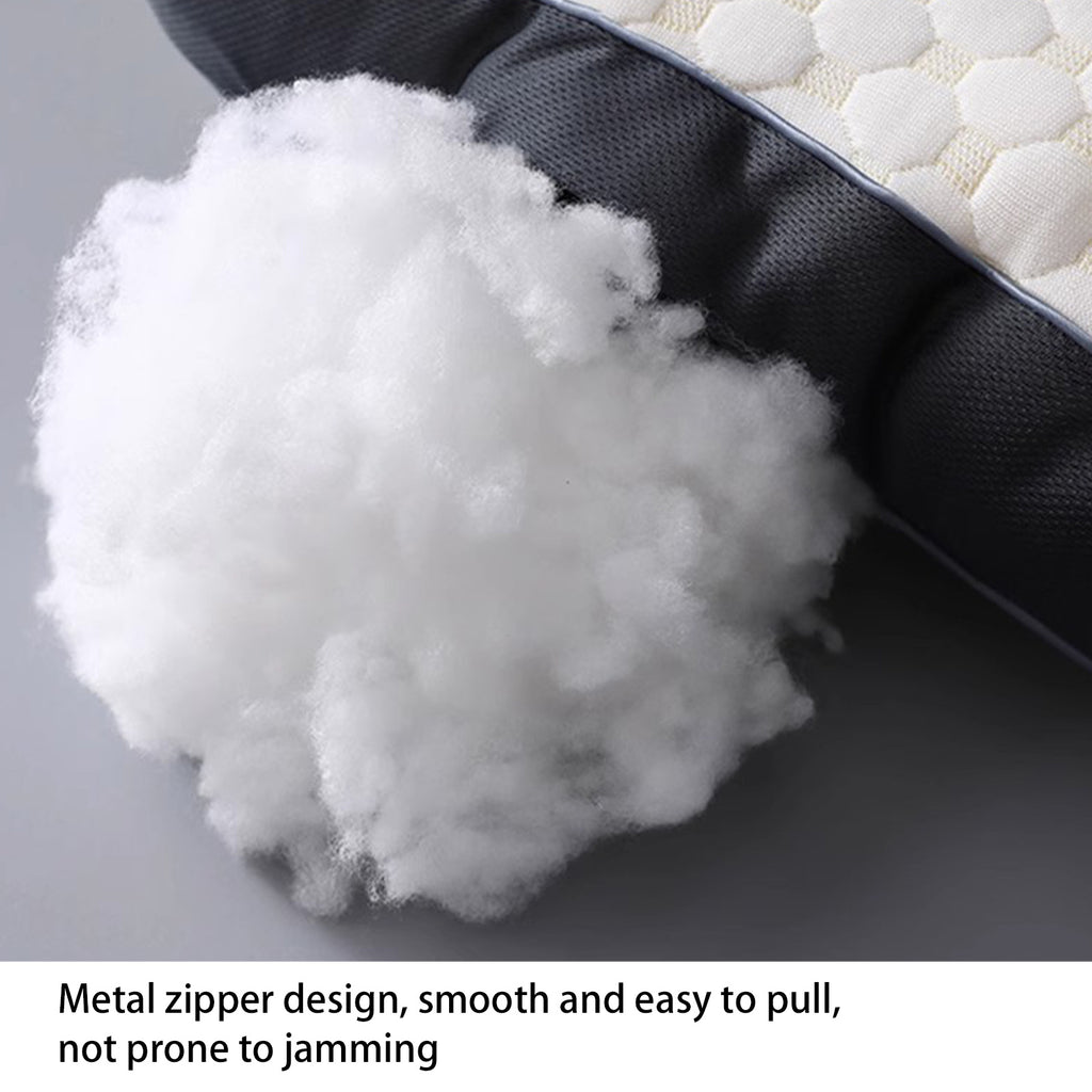 1pc/2pcs Knitted Ergonomic Pillow, 9-Hour Rest 1100G Filling Upgraded Version, for Comfortable Sleeping and Massage, Hypoallergenic Removable Washable Cover, Moisture Absorption Breathable, Household Bedroom Decorative Cushion, All-Season White Neck Comfo