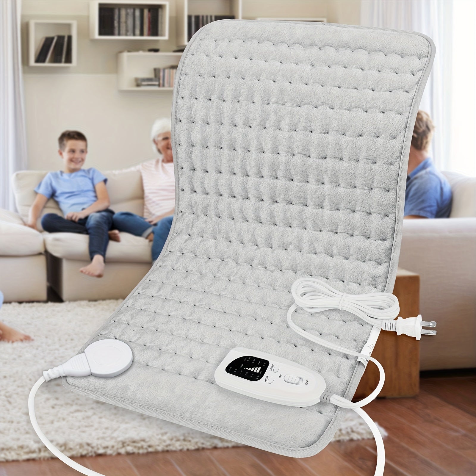 Heating Pad for Back 24"x12" – 6 Heat Settings, Auto Shut-Off, Machine Washable, Fast Heating Electric Pad for Neck, Shoulder, Abdomen & Legs, Dry & Moist Heat Therapy | ShopVora CA