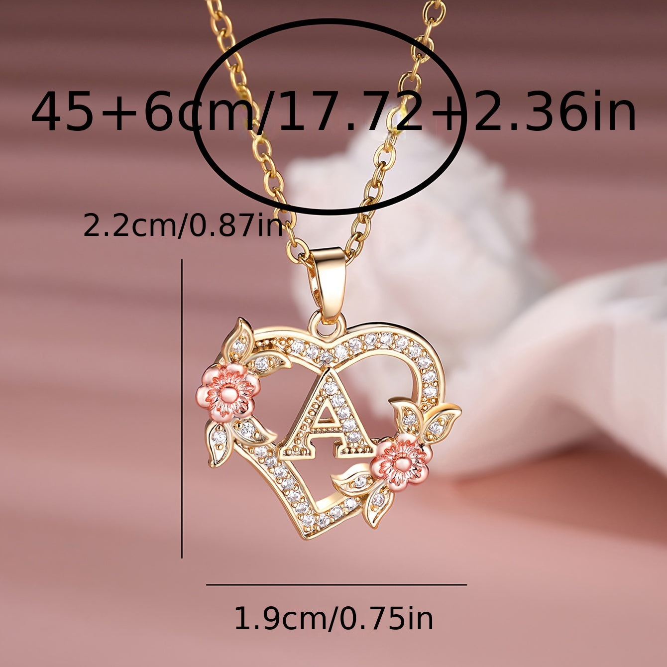 A Stylish Necklace Featuring a Heart-Shaped Pendant Made of S925 Sterling Silver, Adorned with Moissanite, Available with Letters A-Z. This Trendy Jewelry Is Perfect for Women, Ideal for Everyday Wear And Gifting, And Serves As a Seasonal Accessory