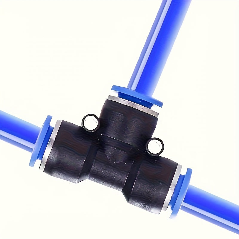 (PU+PE) 4/6/8/10/12/14/16Mm Pneumatic Quick-Connect Fittings, Straight Push-In Air Tube Connectors, Quick-Release Air Hose Couplings