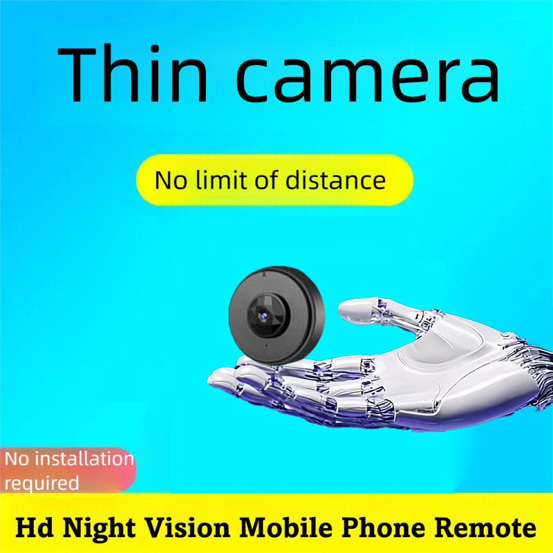 Aszxc1A Ultra-Thin, 0.7 Inches! 2025 Major Upgrade Mini Full HD Wifi Camera with Night Vision, Wireless Indoor/Outdoor Use, Motion Sensor And Automatic Alarm, APP Remote Connection, Suitable for Baby, Pet, Elderly Care, Home Office, Room Monitoring