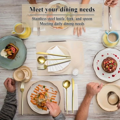 Stainless Steel Cutlery Set 30/60 Piece – Mirror Polished Flatware with Steak Knife, Dinner Fork, Spoon, Teaspoon, Dessert & Fruit Fork, Coffee Spoon – Ideal for Family, Restaurant, Hotel, Wedding Canada