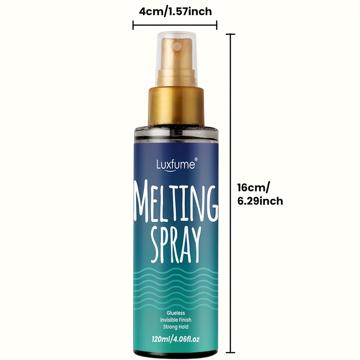 Invisible Lace Melting Spray - Glueless Quick-Dry Wig Adhesive, Max Hold No Residue, Daily Use, Invisible HD Wig Cap