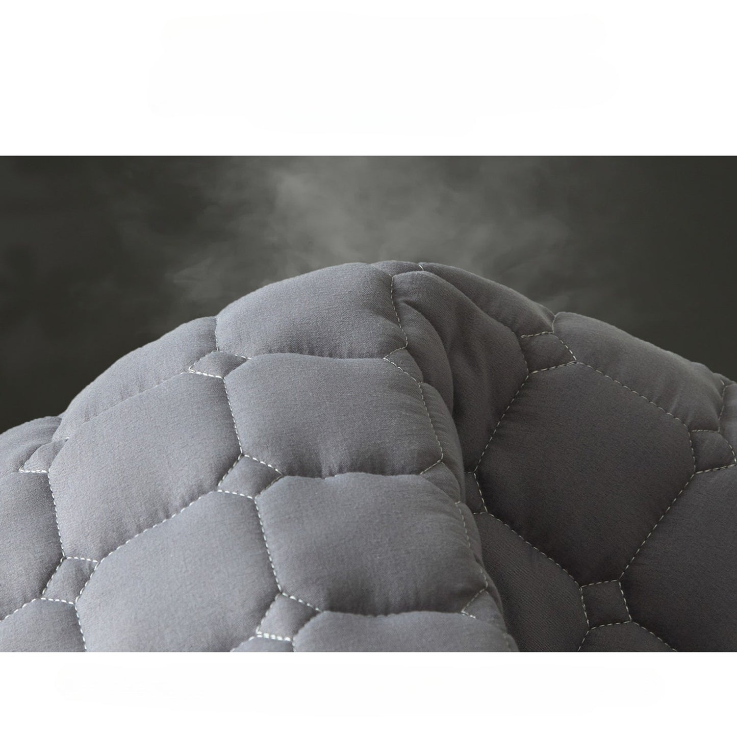 Waterproof Fitted Sheet Mattress Protector – Soft Quilted Breathable Bed Cover, Machine Washable, Fade-Resistant, Twin Full Queen King, Grey White Blue Black