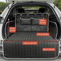 Waterproof Cargo Liner Trunk Cover For Pet Dog Cat With Bumper Flap Protector And 2 Large Storage Pockets Non-slip Cargo Cover Mat With Seat Strap And Buckles For Cars, SUV And Trucks