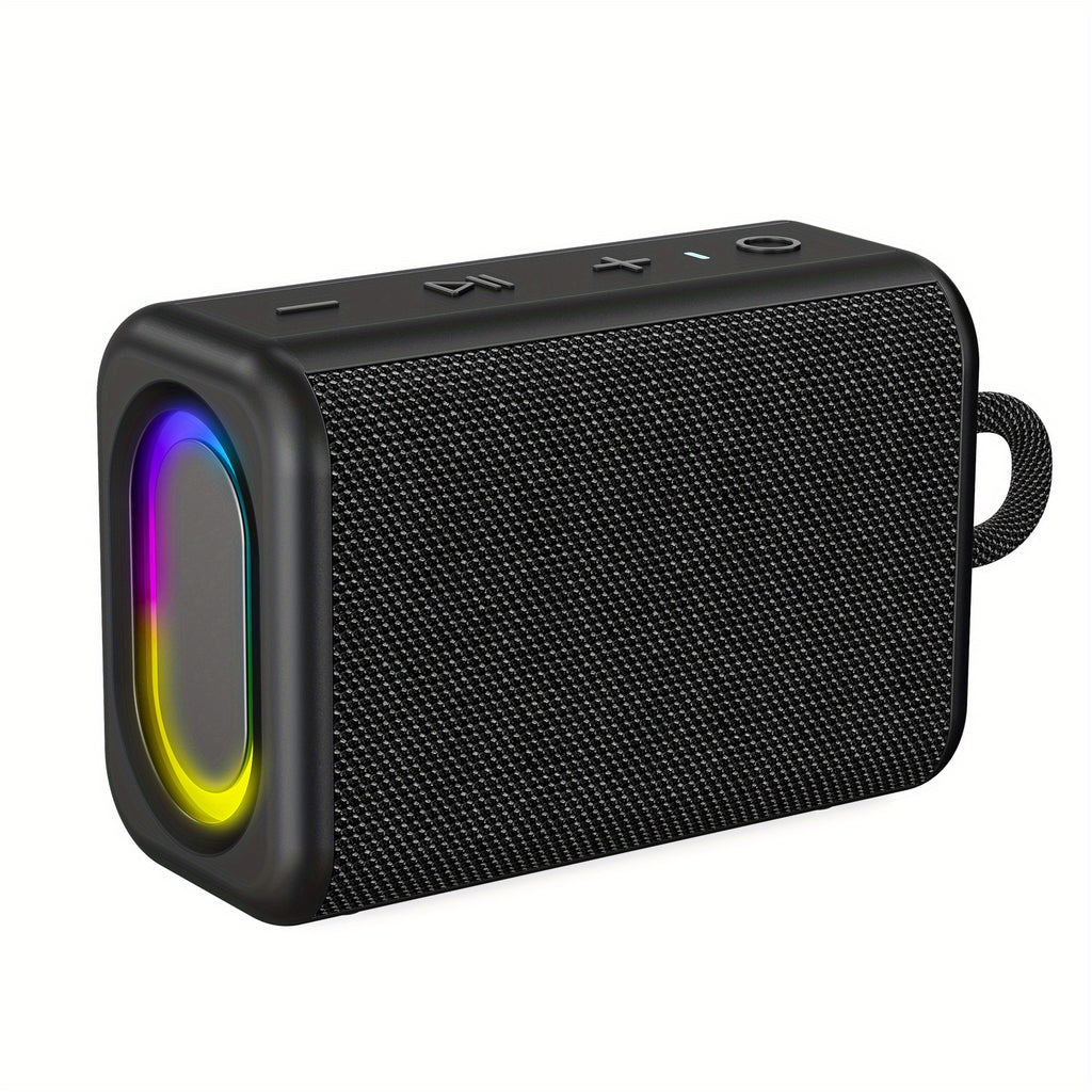Portable BT Speaker with Lights, Powerful Crystal Clear Sound, All Day Playtime, AUX&TF-Card Input, BT 5.3, TWS Paring,  Wireless Speaker for Friends, Family, Father and Mother Gifts