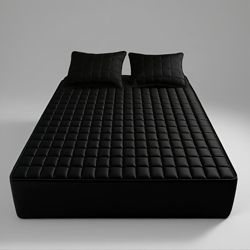 1pc 1pcs Cooling Mattress Protector with Deep Pocket (Suitable for 9-15" Beds) - Soft Quilted Bed, -Regulating, Fits Most Mattresses for s,, for all-Season Use, Minimalist