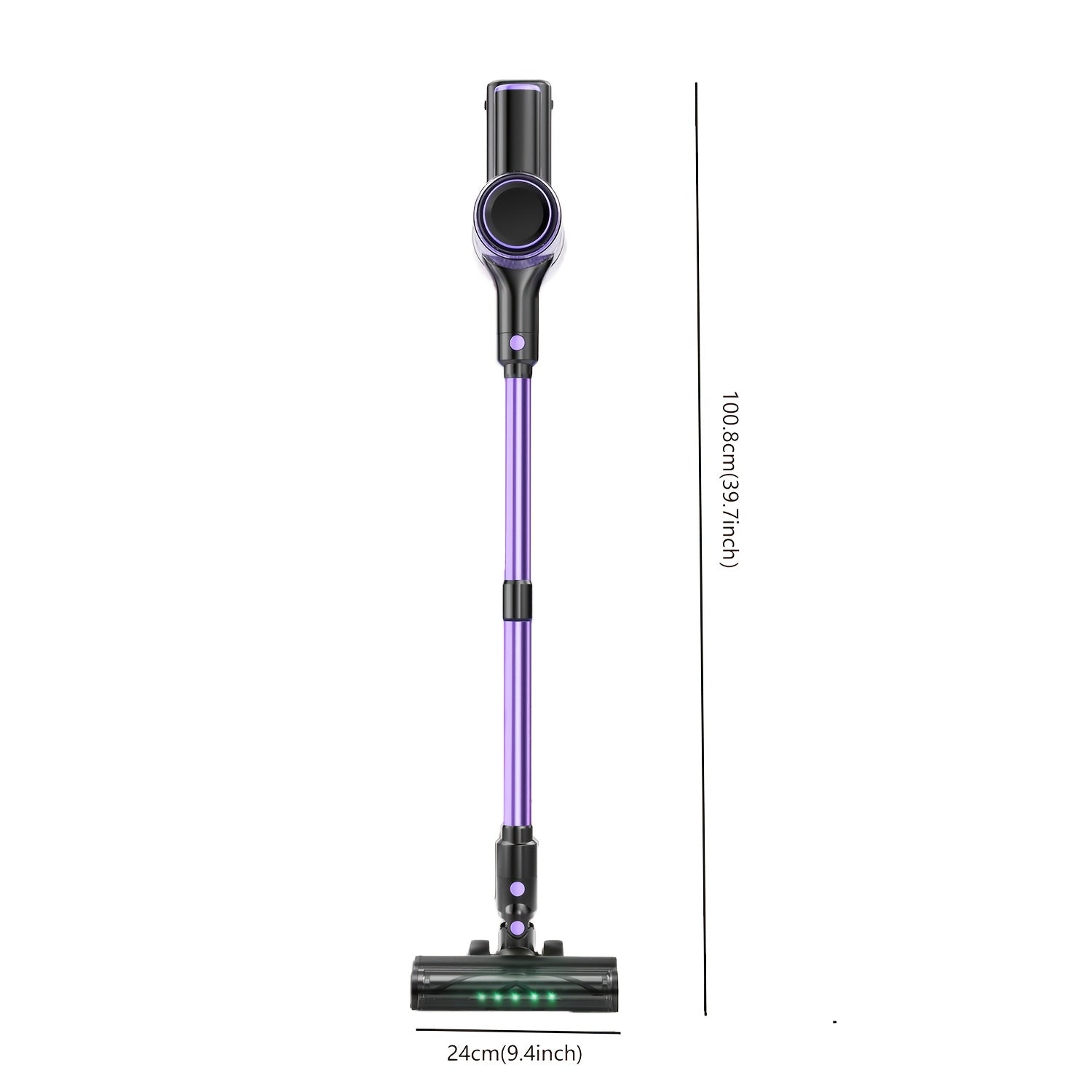 Cordless Vacuum Cleaner, 10in 1 Powerful Stick Vacuum, with Anti-Tangle Brush And Upgraded Green Light, 45mins Runtime Rechargeable Lightweight Vacuums for Hardwood Floor, Carpet, Pet Hair