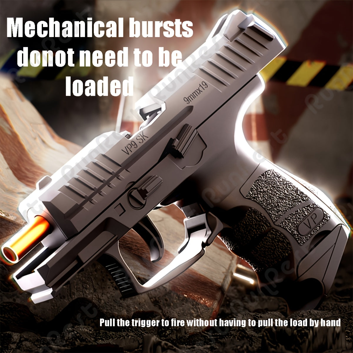 1pc New Cool Toy Guns, Heavy Textures-Including Ammo Bullets And Magazines-Ideal for Boys And Girls, Birthday Or Holiday Gifts, Educational Modes, Perfect Room Deco