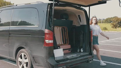 680LBS Heavy Duty All-Terrain Folding Utility Cart – 155L Large Capacity Collapsible Wagon with 360° Swivel Wheels & Adjustable Handle for Camping, Yard, Gardening, Sports & Shopping – Black