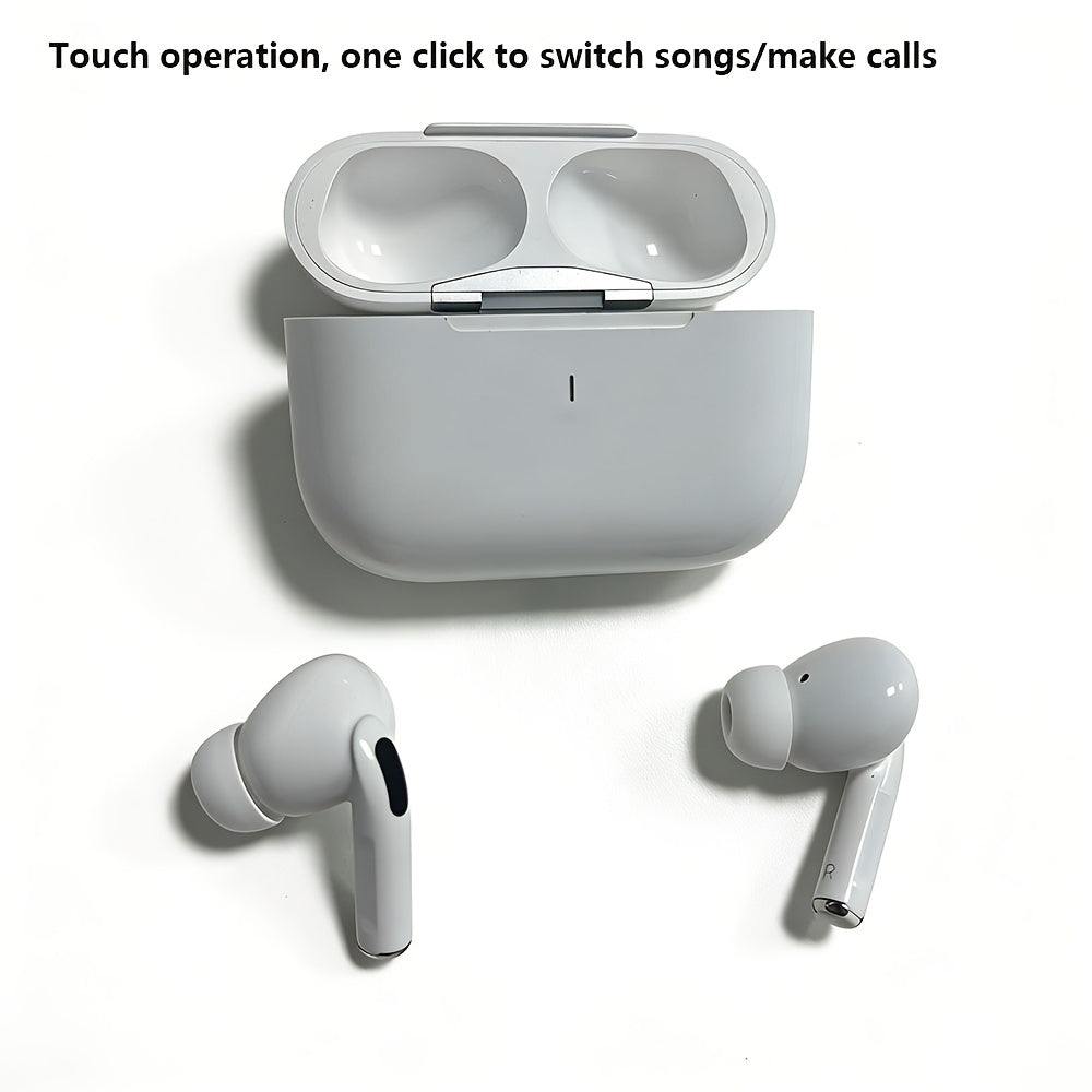 TWS In-Ear Earbuds, Long Battery Life, Built-In Microphone, Deep Bass, Type-C Rechargeable Case, Suitable for Music, Gaming, Sports, And Fitness Applications, Compatible with Iphone/Android/Ipad/Os