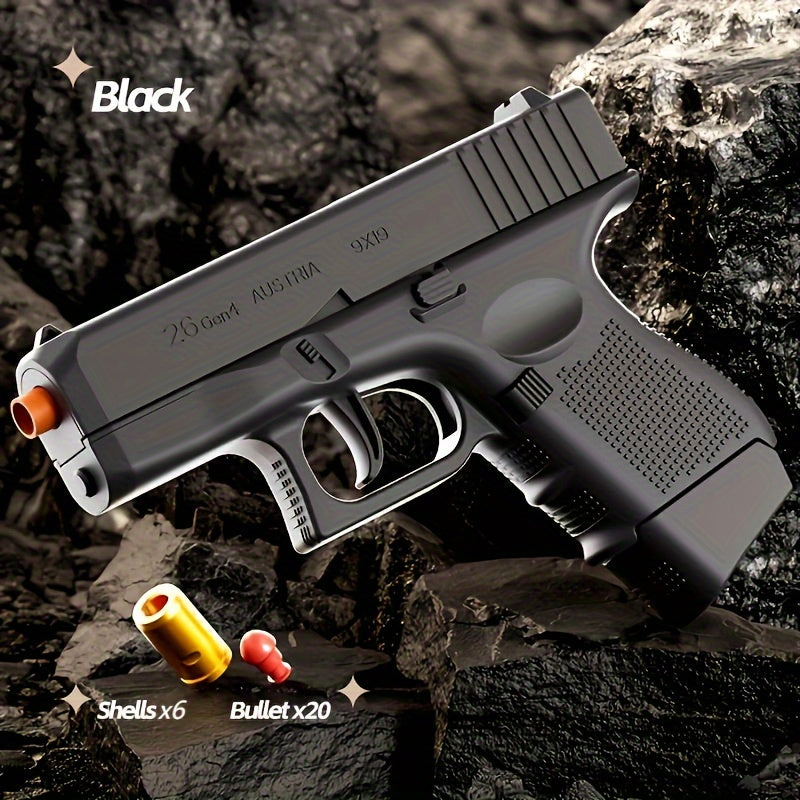 Cool Toy Gun with Ammo Bullets & Magazine for Kids – Heavy Texture Realistic Design, Role Play Toy Pistol, Birthday & Holiday Gift for Boys & Girls
